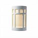 CER-5350W-BIS-LED-1000 - Justice Design - Large Prairie Window Closed Top Outdoor - ADA Sconce Bisque Finish (Unfinished)Bisque Finish Type - Ambiance