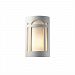 CER-5380W-BIS-LED-1000 - Justice Design - Small Arch Window Closed Top Outdoor - ADA Sconce Bisque Finish (Unfinished)Bisque Finish Type - Ambiance