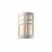 CER-7285W-PATR - Justice Design - Ambiance - Small Cross Window Open Top and Bottom Outdoor Wall Sconce Rust Patina E26 Medium Base IncandescentChoose Your Options - AmbianceG��