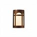 CER-7385W-ANTG - Justice Design - Ambiance - Small Arch Window Open Top and Bottom Outdoor Wall Sconce Antique Gold E26 Medium Base IncandescentChoose Your Options - AmbianceG��