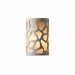 CER-7445W-HMIR-LED-1000 - Justice Design - Small Cobblestones Open Top and Bottom Outdoor Sconce Hammered Iron Finish (Textured Faux)Textured Faux - Ambiance