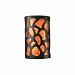 CER-7455-GRAN-GU24-MICA - Justice Design - Large Cobblestones Open Top and Bottom Sconce Granite Finish (Smooth Faux)Smooth Faux - Ambiance