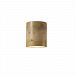 CER-9010-MAT-TEXS-LED-1000 - Justice Design - Sun Dagger Small Cylinder Open Top and Bottom Sconce Matte White Finish (Glaze)Glazed - Sun Dagger