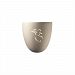 CER-9030-STOC-WAVE - Justice Design - Sun Dagger Large Pocket Sconce Carrara Marble Finish (Smooth Faux)Smooth Faux - Sun Dagger