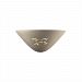 CER-9035-TRAG-PALM-GU24-DBAL - Justice Design - Sun Dagger Fan Sconce Greco Travertine Finish (Textured Faux)Textured Faux - Sun Dagger