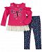 Kids Headquarters Baby Girls 2-Pc. Cold-Shoulder Butterfly Tunic & Leggings Set