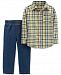 Carter's Baby Boys 2-Pc. Plaid Outfit Set