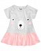 First Impressions Toddler Girls Bear-Print Cotton Peplum Tunic, Created for Macy's