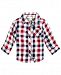 First Impressions Baby Boys Bonded Plaid Cotton Shirt, Created for Macy's