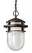 1952HE-LED - Hinkley Lighting - Reef - 15 15W 1 LED Outdoor Hanging Lantern Hematite Finish with Etched Glass - Reef
