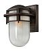 1950HE-LED - Hinkley Lighting - Reef - 10.8 15W 1 LED Outdoor Wall Mount Hematite Finish with Etched Glass - Reef