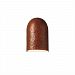 CER-0970W-SLTR-LED-1000 - Justice Design - ADA Small Domed Cylinder Closed Top Outdoor Tierra Red Slate Finish (Textured Faux)Textured Faux - Ambiance