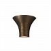 CER-8811-NAVS-GU24 - Justice Design - Large Round Flared Wall Sconce Open Top and Bottom Navarro Sand Finish (Smooth Faux)Smooth Faux - Ambiance