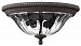 1243MN - Hinkley Lighting - Oxford Collection Flush Mount Midnight Bronze Finish - Clear Optic - Oxford