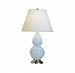 1696X - Robert Abbey Lighting - Small Double Gourd - One Light Table Lamp Baby Blue Glazed/Antique Silver Finish - Small Double Gourd