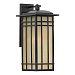 HCE8409IB - Quoizel Lighting - Hillcrest - 1 Light Outdoor Medium Wall Lantern Imperial Bronze Finish with Linen Glass - Hillcrest