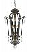 MQ5206HL - Quoizel Lighting - Marquette - Six Light Cage Chandelier Heirloom Finish with Crystal Drop - Marquette