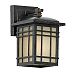 HC8406IB - Quoizel Lighting - Hillcrest - 1 Light Outdoor Small Wall Lantern Imperial Bronze Finish with Linen Glass - Hillcrest
