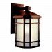 9720PR - Kichler Lighting - Cameron - One Light Outdoor Wall Mount Prairie Rock Finish with Etched Linen Glass - Cameron