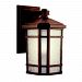 9718PR - Kichler Lighting - Cameron - One Light Outdoor Wall Mount Prairie Rock Finish with Etched Linen Glass - Cameron