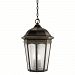 9539RZ - Kichler Lighting - Courtyard - Three Light Outdoor Pendant Rubbed Bronze Finish with Clear Seedy Glass - Courtyard