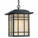 HC1913IB - Quoizel Lighting - Hillcrest - 1 Light Outdoor Hanging Lantern Imperial Bronze Finish with Opaque Linen Glass - Hillcrest