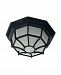 07066-BLK - Savoy House - Flush Mount Black Finish : Frosted Glass - Exterior Collections