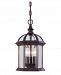 5-0635-72 - Savoy House - Kensington - Three Light Outdoor Hanging Lantern Rustic Bronze Finish with Clear Beveled Glass - Kensington