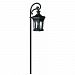 1513MB - Hinkley Lighting - Raley - Low Voltage One Light Outdoor Path Light Museum Black Finish : Clear Waterglass Panels - Raley