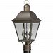 P5487-20 - Progress Lighting - Andover - Three Light Outdoor Post Antique Bronze Finish with Clear Beveled Glass - Andover