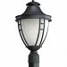 P5402-31 - Progress Lighting - Fairview - One Light Post mount Textured Black Finish with Etched Glass - Fairview