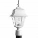 P5456-30 - Progress Lighting - One Light Outdoor Post White Finish with Clear Beveled Acrylic Glass - Open Face