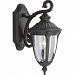 P5820-31 - Progress Lighting - Meridian - One Light Outdoor Wall Mount Black Finish with Clear Seeded Glass - Meridian