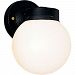 P5604-31 - Progress Lighting - Utility - One Light Outdoor Wall Mount Black Finish with White Glass - Utility