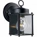 P5607-31 - Progress Lighting - One Light Outdoor Small Wall Mount Black Finish with Clear Glass - Flat