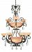 FR44107FRM - Fredrick Ramond Lighting - Chandelier Barcelona French Marble Finish with Tinted Natural Alabaster - Barcelona