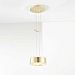 5701 PBBB GB60 - Holtkotter Lighting - One Light Low Voltage Pendant Polished Brass/Brushed Brass Finish with GB60 Glass -