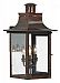 CM8412AC - Quoizel Lighting - Chalmers - 3 Light Wall Lantern Aged Copper Finish with Clear Glass - Chalmers