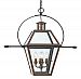 RO1914AC - Quoizel Lighting - Rue De Royal - 4 Light Hanging Lantern Aged Copper Finish with Clear Glass - Rue De Royal