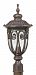 60/2069 - Nuvo Lighting - Corniche - One Light Medium Outdoor Post Lantern Burlwood Finish with Clear Seeded Shade - Corniche
