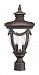 60/2049 - Nuvo Lighting - Philippe - Two Light Medium Outdoor Post Lantern Belgium Bronze Finish with Clear Seeded Shade - Philippe