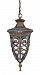 60/2058 - Nuvo Lighting - Aston - One Light Outdoor Hanging Lantern Dark Plum Bronze Finish with Clear Seeded Shade - Aston