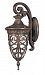 60/2056 - Nuvo Lighting - Aston - One Light Small Outdoor Wall Lantern Dark Plum Bronze Finish with Clear Seeded Shade - Aston