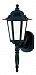 60/2203 - Nuvo Lighting - Cornerst1 - One Light Outdoor Wall Lantern Textured Black Finish with Satin White Shade - Cornerstone