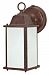 60/2528 - Nuvo Lighting - Cube - One Light Outdoor Wall Lantern Old Bronze Finish with Clear Beveled Shade -
