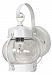 60/630 - Nuvo Lighting - One Light Wall Sconce White Finish with Clear Seed Shade -