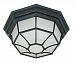 60/536 - Nuvo Lighting - One Light Flush Mount Textured Black Finish with Frosted Shade -