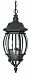 60/896 - Nuvo Lighting - Central Park - Three Light Outdoor Hanging Lantern Textured Black Finish with Clear Beveled Panel Shade - Central Park