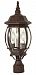 60/898 - Nuvo Lighting - Central Park - Three Light Outdoor Post Lantern Old Bronze Finish with Clear Beveled Panel Shade - Central Park