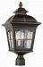 5422 AR - Trans Globe Lighting - Chesapeake - Three Light Outdoor Post Lantern Antique Rust Finish with Water Glass - Chesapeake